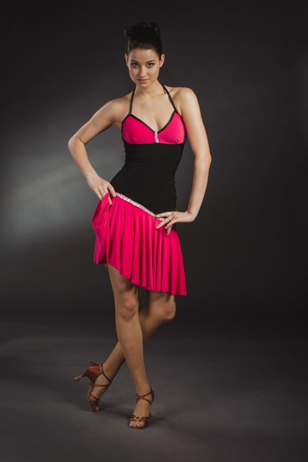 Pink-fekete latin táncruha - Szalagavató Központ