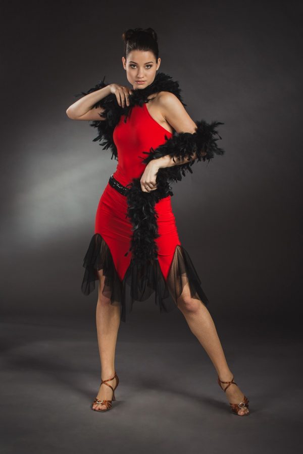 Piros latin táncruha - Szalagavató Központ